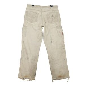 Carhartt FR Work Pants Mens 34x30 Distressed Paint Splatter Utility Thrashed